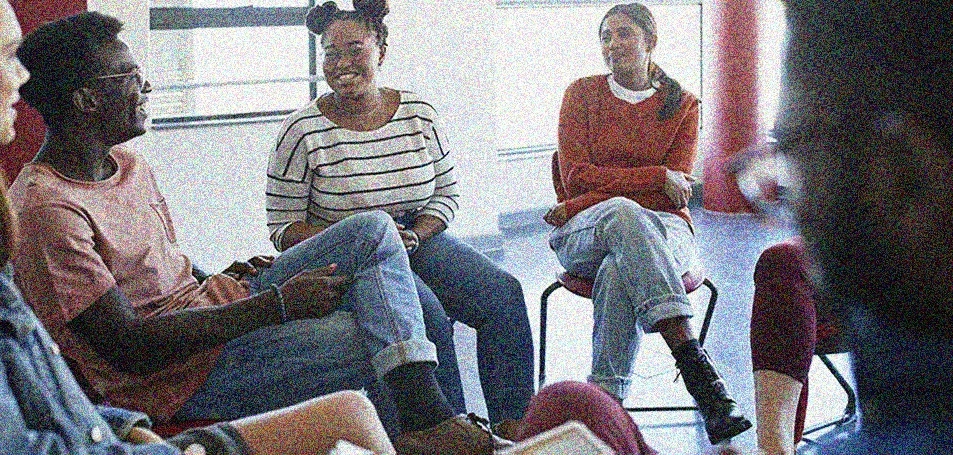 Support group discussion room